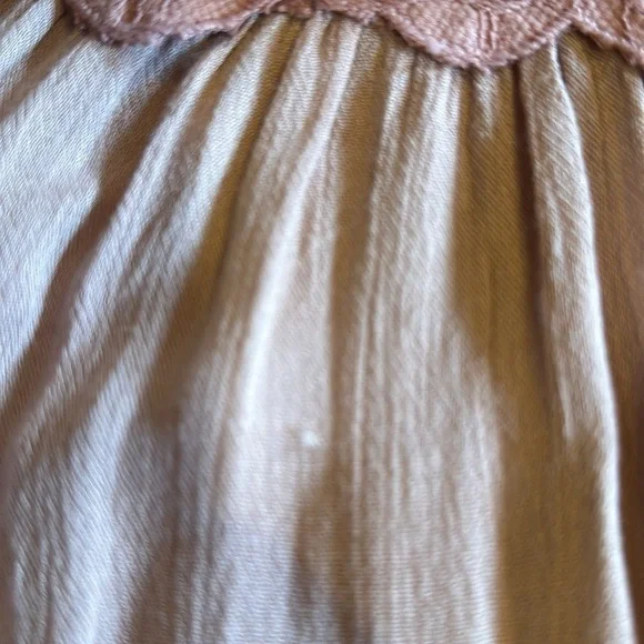 NWT Adellla Free People rose slip dress ruffles cutout design spaghetti straps - Picture 10 of 10